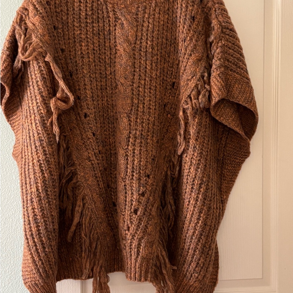 New Without Tags Anthropology Oversized Sweater Poncho - Picture 1 of 4